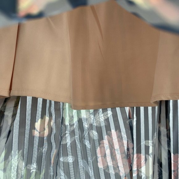 Foxiedox One Shoulder Dress Butterfly Black Floral Size 8 NEW - Picture 3 of 13